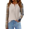 Women's Fashion  Loose Long Sleeve Round Neck Casual Top