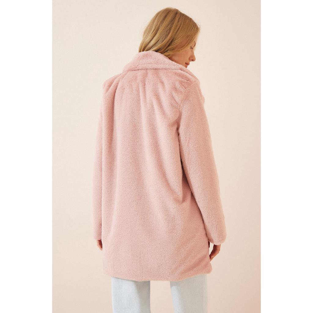 Knochen-Kunstpelzmantel für Damen Rv00072