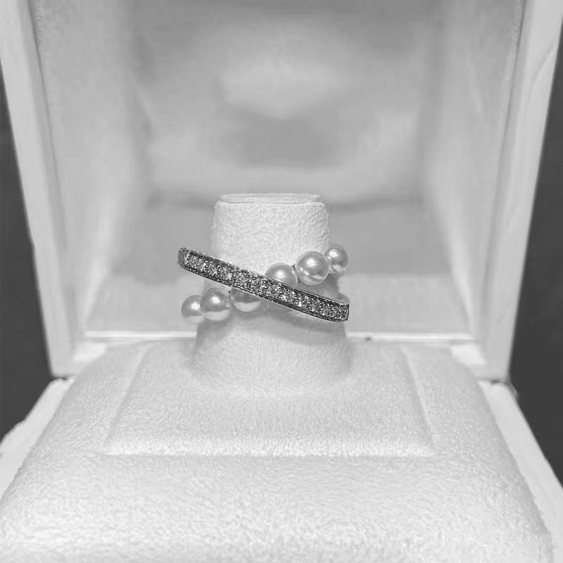 

Pearl Cross Ring - Niche Design for Elegant Lovers Size 6