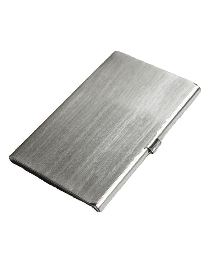 Kartenhalter Edelstahl Silber Aluminium Kreditkartenetui Damen Geldbörsen Nueva Herren ID Kartenbox Cartao De