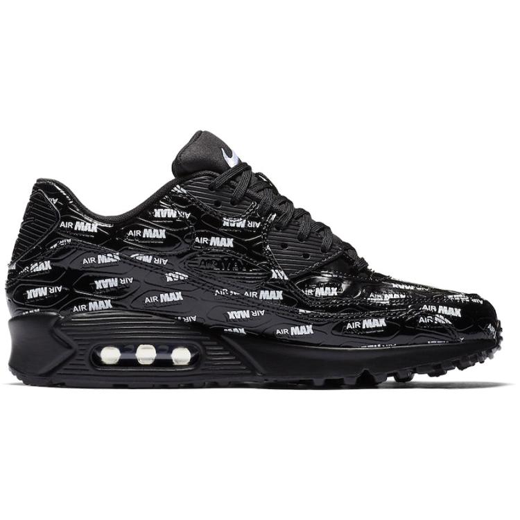 New Nike Air Max 90 All Over Print Black White 700155-015