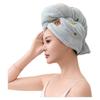Thickened Head Wrap Cartoon Hair Drying Cap Comfortable Shower Cap  Women