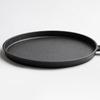 Cast Iron Frying Egg Pan Uncoated Non Stick Thin Pancake Platter with Handle Omelet Steak Pizza Pot Steak Fried Egg Frying Pan