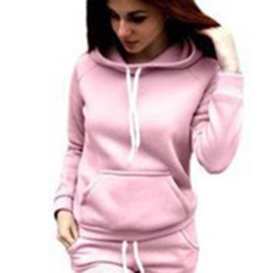 2 Piece Outfits for Women Long Sleeve Pullover Hoodie Sweatshirts Jogger Pants Set Fall Casual Tracksuit Lounge Set