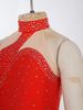 Barn Jenter Gymnastikk Trikot Trening Danse Jumpsuit Ermeløs Sheer Mesh Patchwork Skating Bodysuit