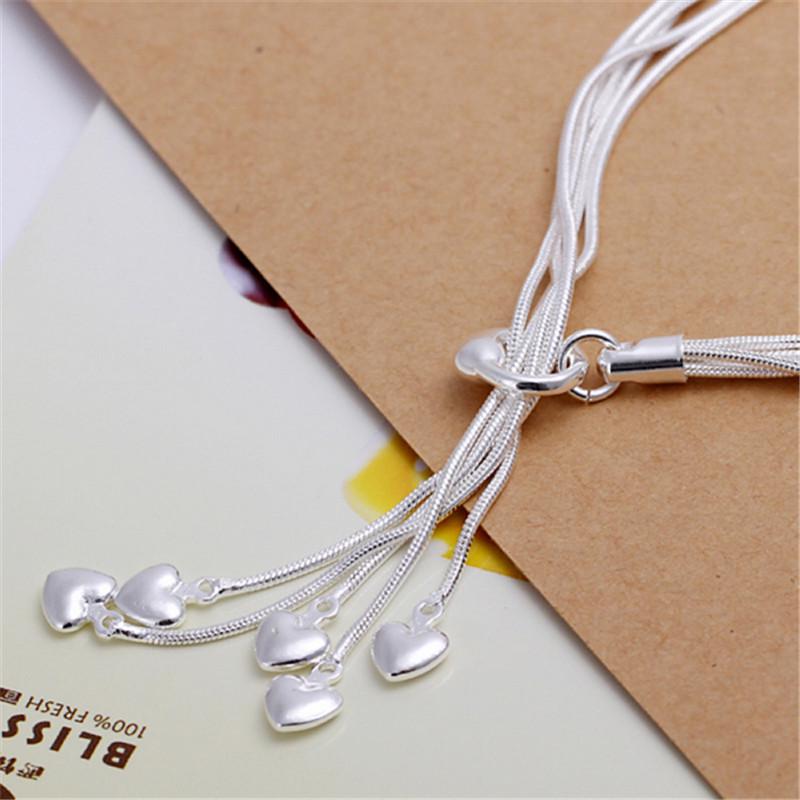 Fashion Bracelet Women's Tassel Heart Bracelet Jewelry Gift