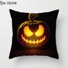 Halloween Decoration Pillowcase Jack-O-Lantern Ghost Face  Party  Sofa Cushion Cover Bedroom Home Decor
