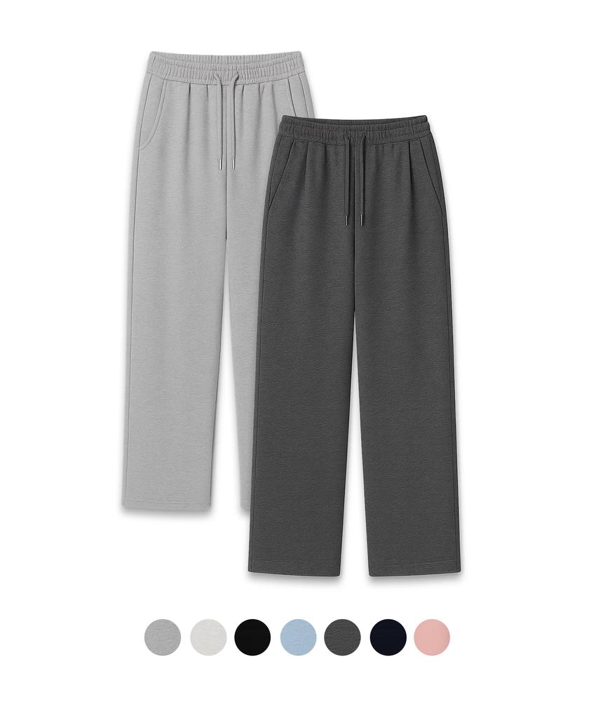 Jikeulib String Waist Elastic Cotton Wide Training Sweatpants 7 Colors