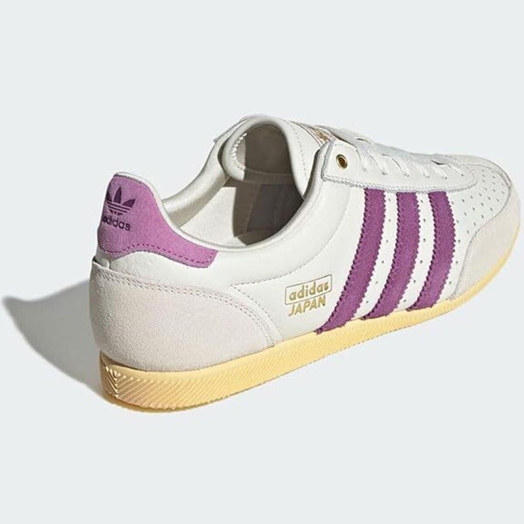 Adidas Japan Size JQ6931, Off-White/Rich Mauve/Orange Tint, 24.5cm