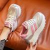 Nowe oddychające buty typu "dad shoes" z ukrytym podwyższeniem, platforma, siateczka, małe buty sportowo-rekreacyjne