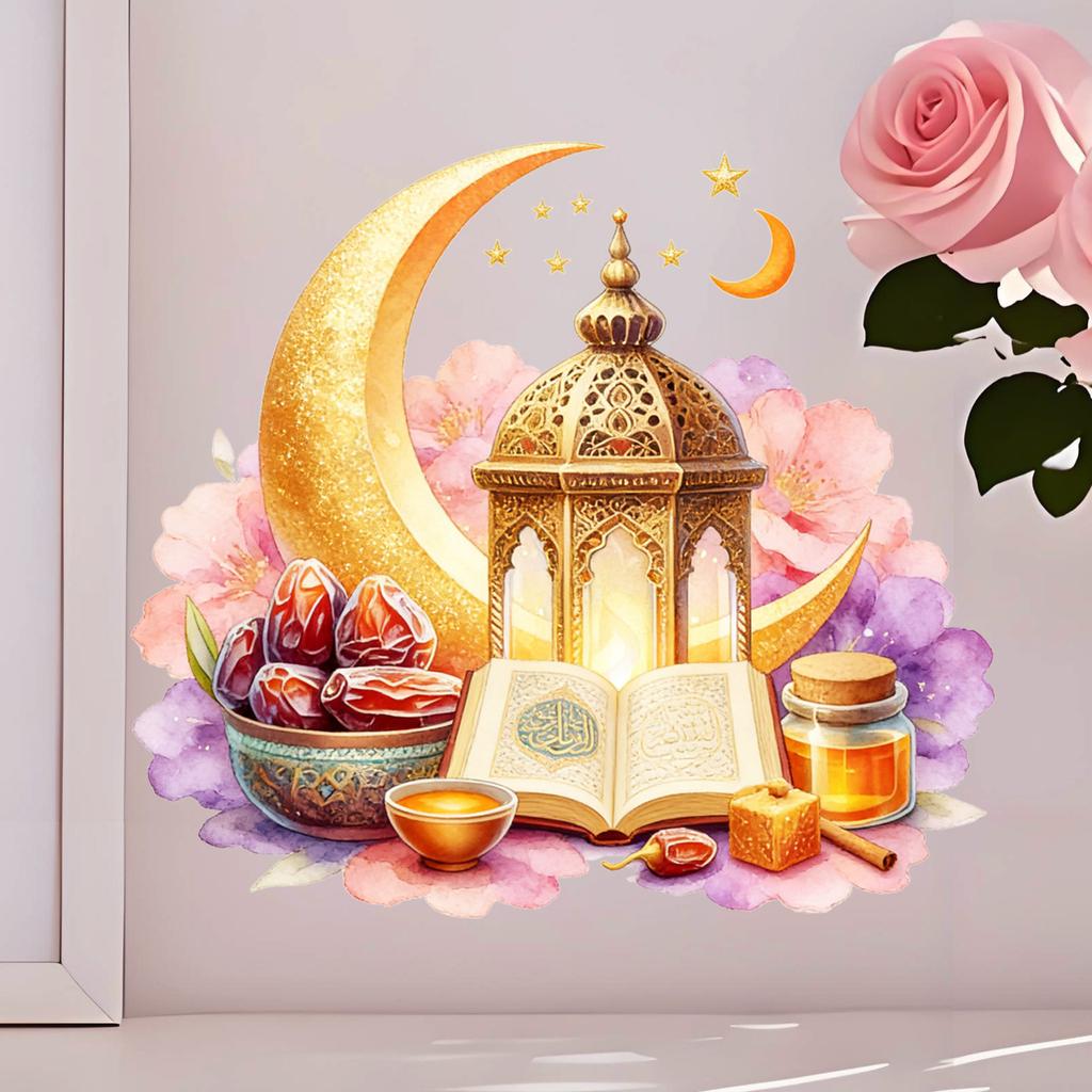 Chandelier Moon Bedroom Living Room Entrance Hall Home Decor Wall Sticker
