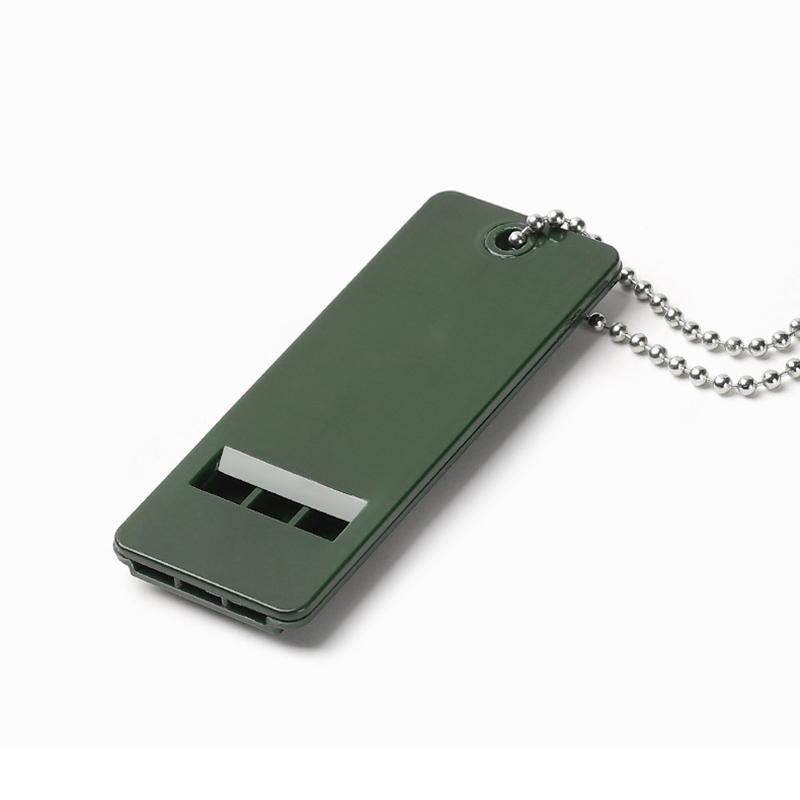 Silbato de supervivencia al aire libre Silbato de audio de 3 frecuencias centinela portátil Seguridad Gadgets de supervivencia Camping Senderismo Accesorios Herramienta