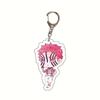 Acrylic Anime Keychain Kamado Tanjiro Nezuko Agatsuma Zenitsu Student Bag Charm Pendant Cosplay Accessories Gift