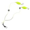 Attractive Silver Finish Double-Hook Rig Metal Fishing Hooks