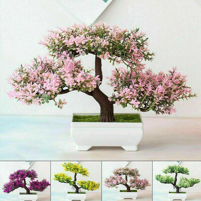High-quality Realistic Artificial Bonsai Pine Tree Pot Plant For Elegant Home Decor
