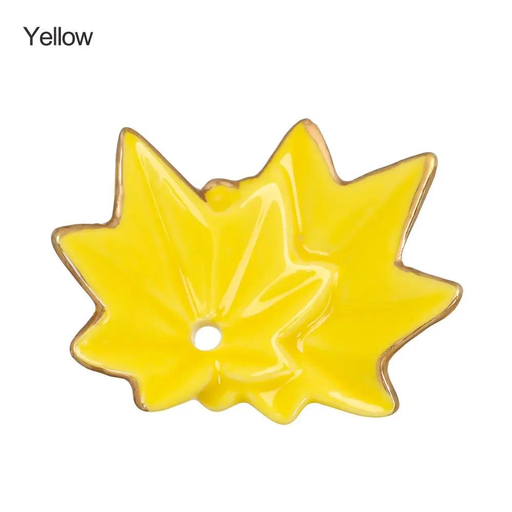 Creative Ceramic Cute Maple Incense Burner Plant Incense Holder Home Simple Agarwood Incense Stick  Table Decor