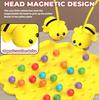 Children Multiplayer Fishing Magnetic Tabletop Game Toy Little Bee Chessboard Game Interactive Education Toy Party