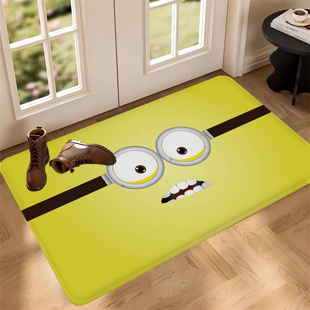 Cute Banana Cartoon-M-Minions Entrance Door Mat Washable Non-Slip Living Room Sofa Chairs Area Mat Kitchen Welcome Doormat