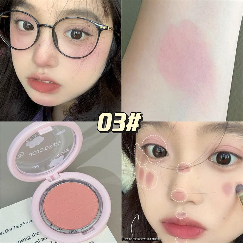 JiuJiu Diary Cloud Soft Matte Blush - Tender Pink Natural Enhancer