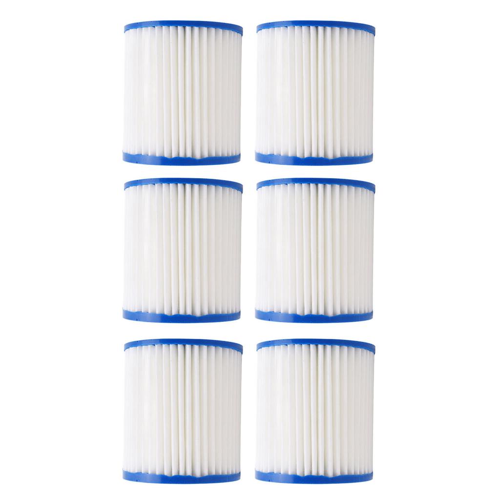 6 BUC Cartuș Filtru Pompă Apă de Rezervă Set Elemente Filtru Poliester Piscină