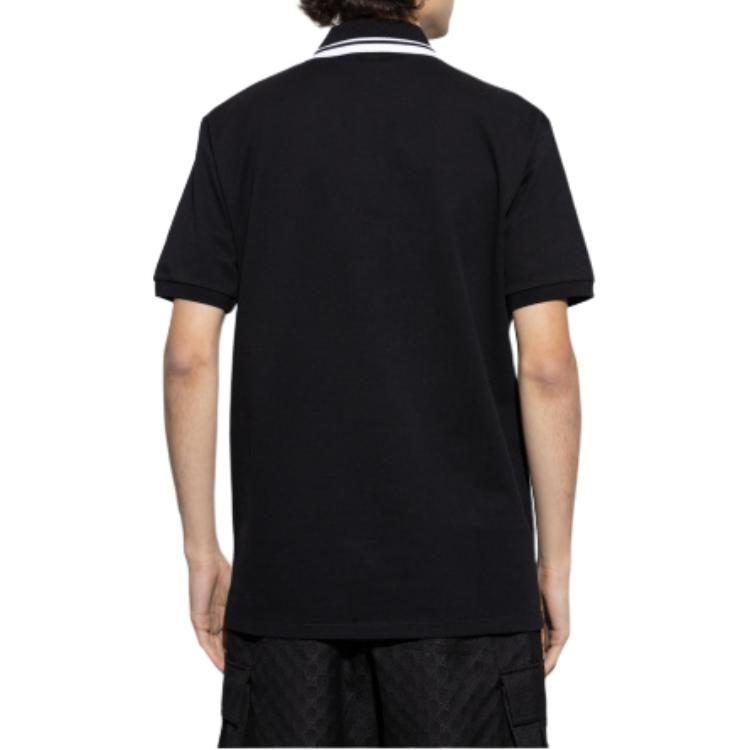 Gucci Logo Embroidered Short Sleeve Polo Shirt 795174-XJG16-1000