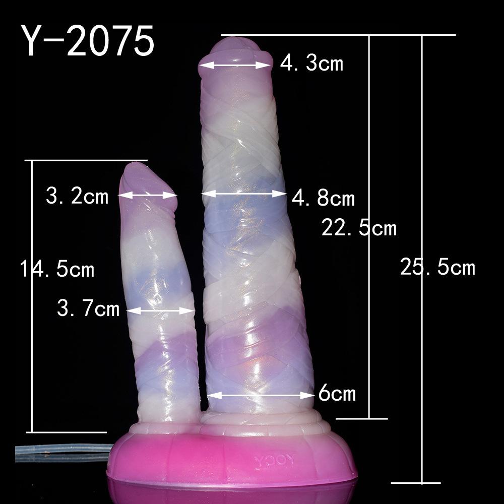 Large Animal Wolf Squirting Function Dildo Ejaculation Penis Silicone Dog Knot Anal Plug Sex Toys Female Masturbator Suction Cup