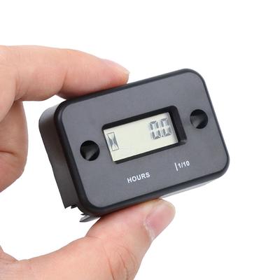 Digitaler induktiver Betriebsstundenzähler LCD-Zähler für ATV Motorradinstrumente Schneemobil Benzin Boot Generator Fahrrad Autozubehör