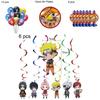 Naruto Ninja Birthday Party Decor Supplies Featuring Colorful Balloons And Plates