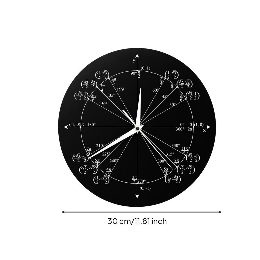 Acrylic Wall Clock with Mathematical Equations Conversation Starter Math Equation