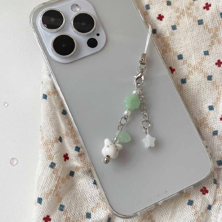 Stylish Handmade Beaded Rabbits Designs Fashionable Multipurpose Phone and Bag Decoration Accessory Daily Casual Use
