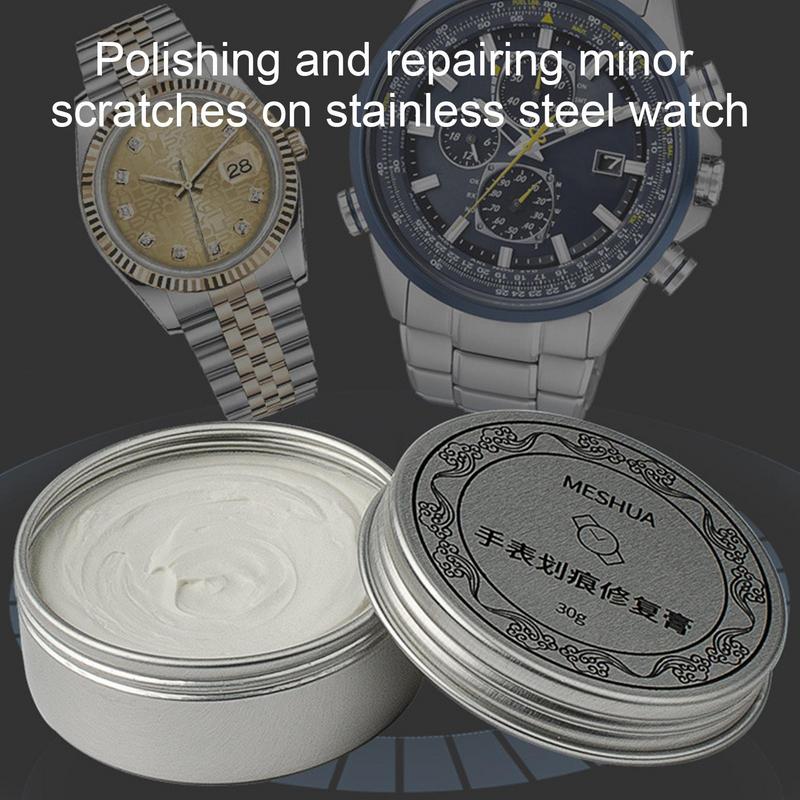 30g Scratch Remover Metal Watch Jewelry Polishing Cream Polish Metal Tools Suitable for Watch Jewelry Cleaning Grinding Paste