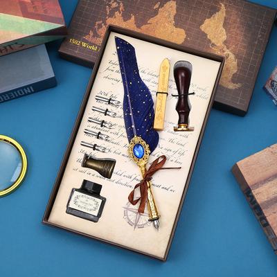 Tüy Kalem Hediye Kutusu, Öğrenci Daldırma Kalemi, Öğrenci Mezuniyet Sezonu Hediye Seti Kalem