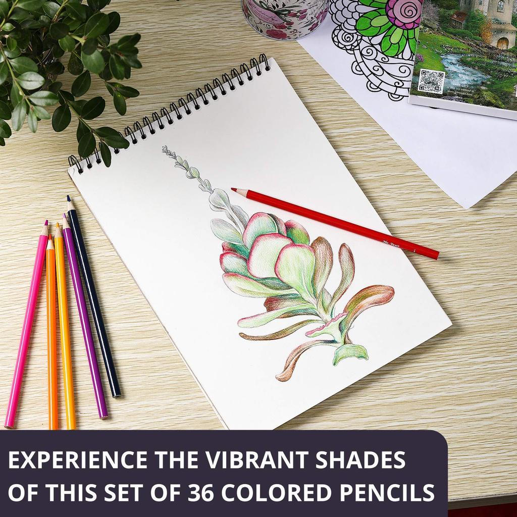 Pen Softcore Wooden Colored Pencils Set for Adults Halloween Supplies Mr. - 36-Pack & Kids,