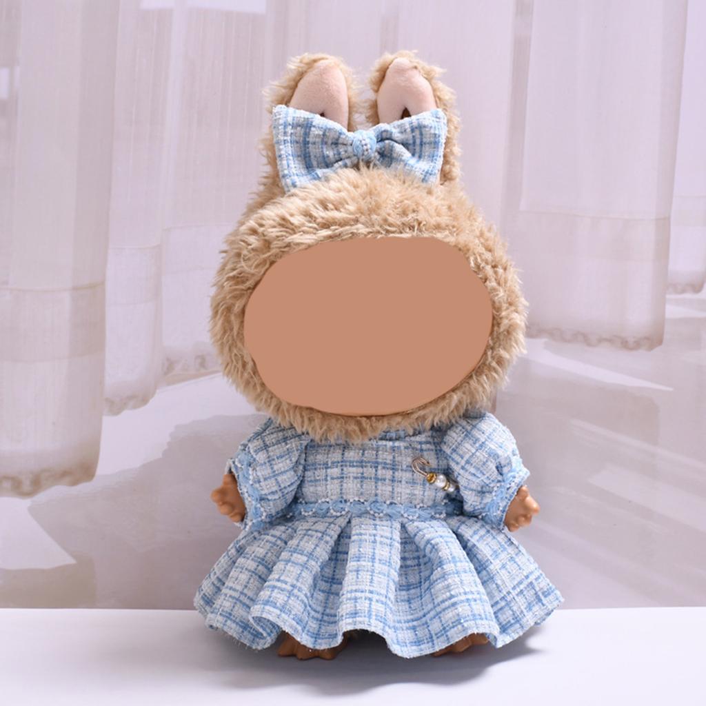 Skirt + Headdress 38cm Creative Doll Accessories (doll Not Included)