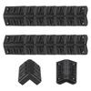 Uxcell 16pcs Protections d'Angle pour Caisson de Haut-parleur 45x45x70mm Plastique Empilable Protection Angle Wap Angle Boîte Protection Scène DJ Audio Son Boîtier