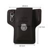 Leather mobile phone bag set men's fanny pack key vertical summer men's work site wearing a belt around the waist bag.