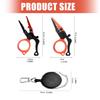 Aluminum Alloy Fishing Pliers Hook Remover Outdoor Fish Line Cutter Tool Comfortable Grip Scissors Fishing Accessories