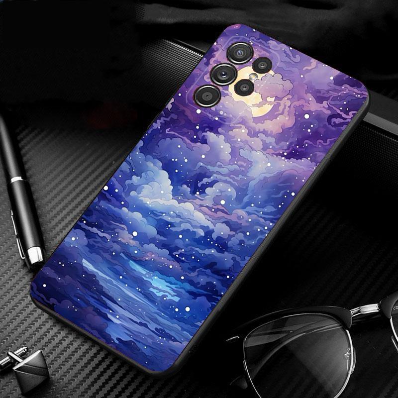 Sceneary Landscape Moon Phone Case For Samsung A52S A21S A33 A23 A13 A14 A32 A52 A53 A54 A51 A71 A15