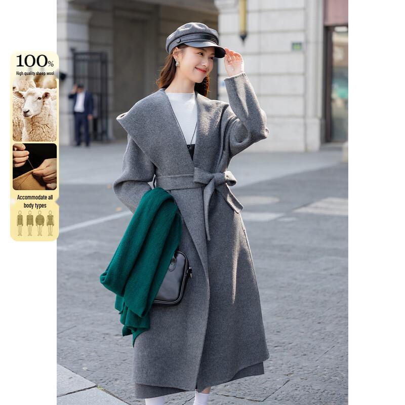 

Mokana Elegant Double-Faced Wool Coat L