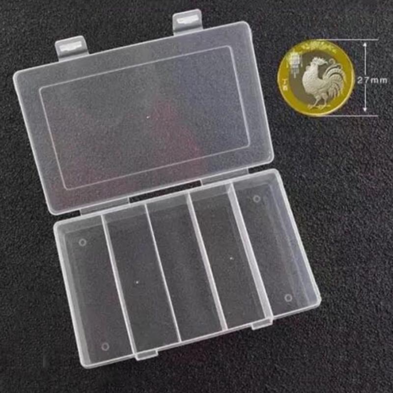 2730MM Clear Round Coin Cases Capsules Box Plastic Organizer Holder Storage
