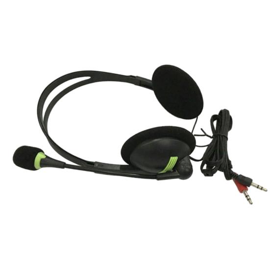 Dual Socket Wired HD-compatible Microphone Superior Headset with Sound Quality Wired Headphones