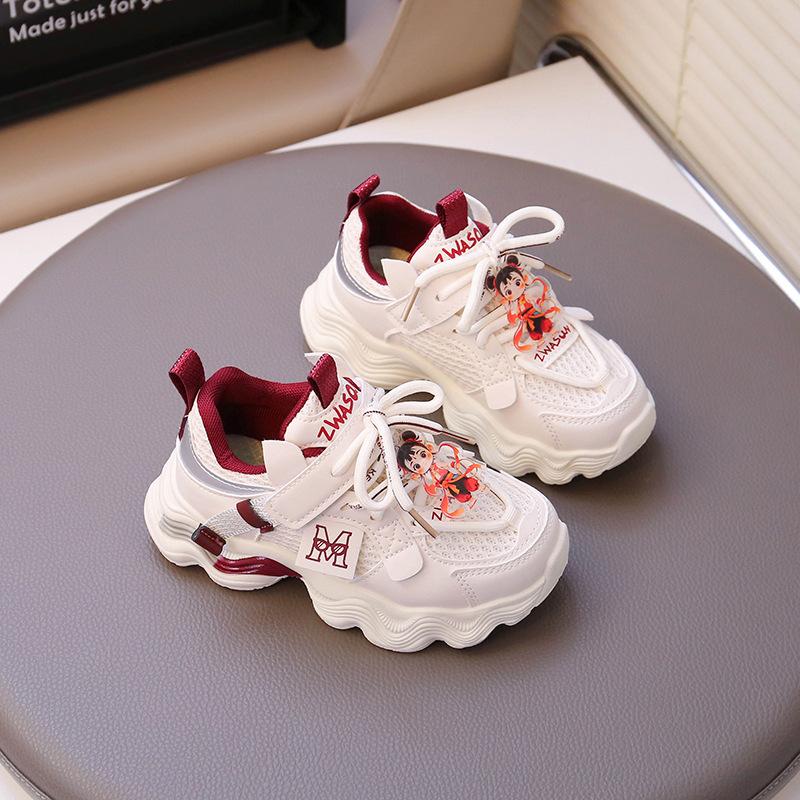 

Fashion children s dad shoes spring and autumn 2025 new baby girl soft-soled casual shoes mesh breathable boys single shoes 26