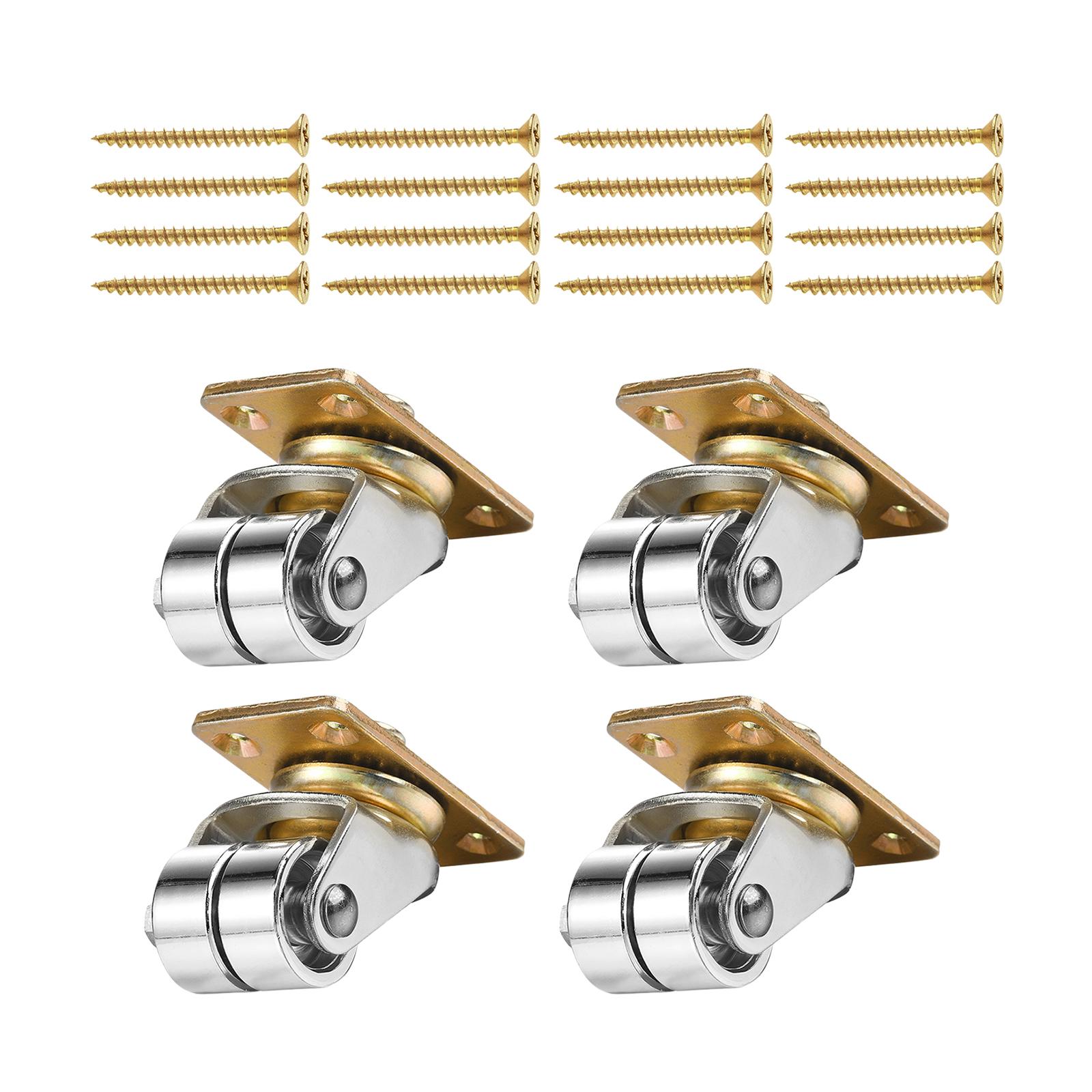 4x Upright Piano Metal Casters Include Screws Smoothly Easy Installation Replacement for DIY Parts Sofas Furniture Set Piano серебряный