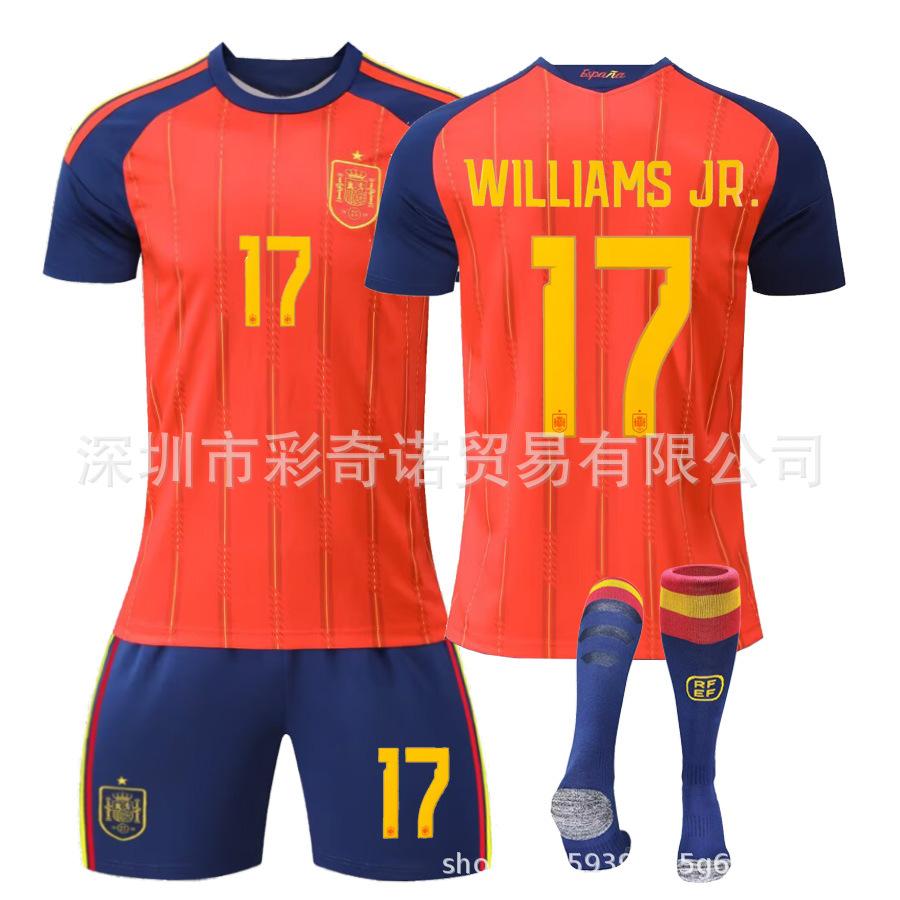 2627 Spain Jersey 16 Rodrigo 17 William 19 Yamal World Cup Adult Children's Football Jersey