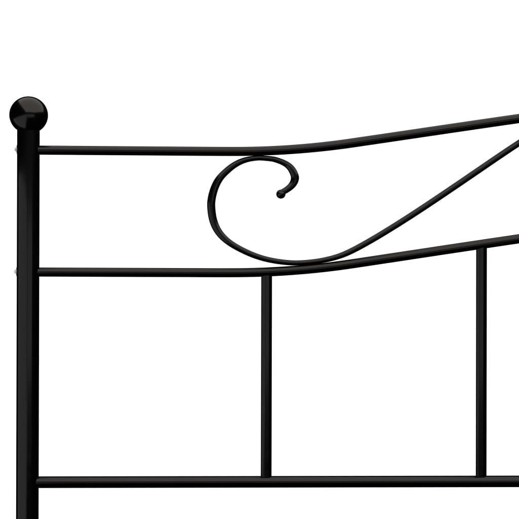 Black Metal Bed Frame 180*200 Cm