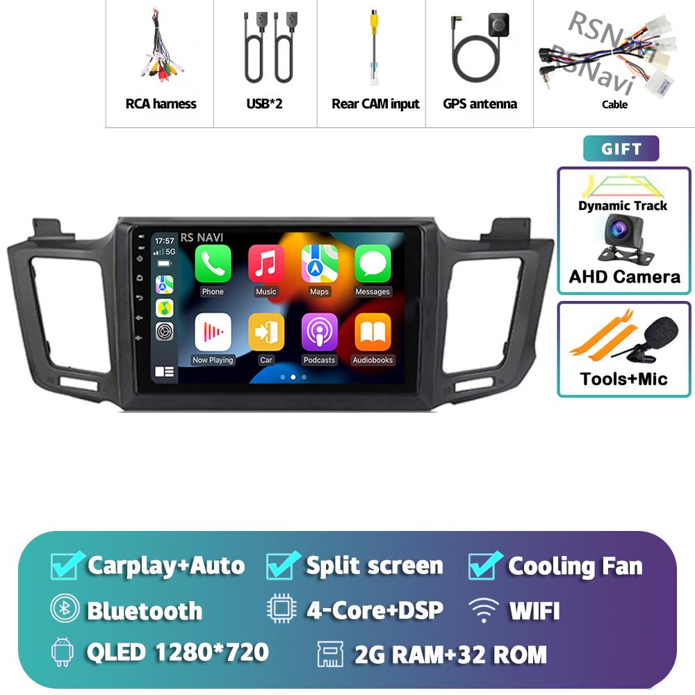 

Android 14 Carplay Auto для Toyota RAV4 2012 - 2018 Автомобильный радиоприемник 2Din Плеер Мультимедиа srereo 360 Камера Навигация Видео GPS DVD