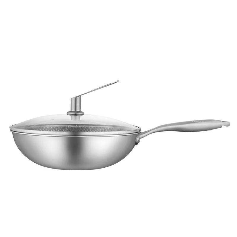 Debo Mario 32cm 304 Stainless Steel Honeycomb Non-stick Wok