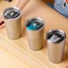 500ml Outdoor Titanium Teacup Double Wall Camping Beer Cup 500ml Water Cup with Lip Camping Equipment Picnic Cookware