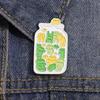 Cute Animal Plant In The Bottle Brooches Funny Frog Cat Fish Mushroom Badges Bags Clothes Lapel Pins Jewelry Friends Gifts