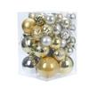 34pcs Crafts 4/5/6/8cm Christmas Ball Delicate Creative Christmas Tree Pendant Painted Colorful Hanging Ornament Party